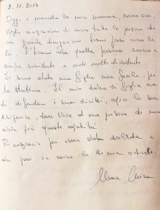 Lettera da un famigliare