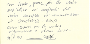 Lettera da un famigliare