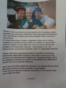 Lettera da un famigliare