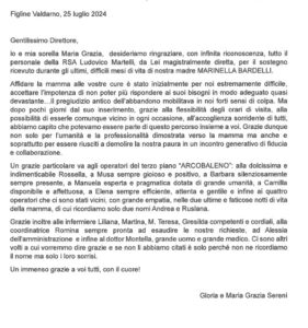 Lettera da un famigliare
