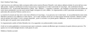 Lettera da un famigliare